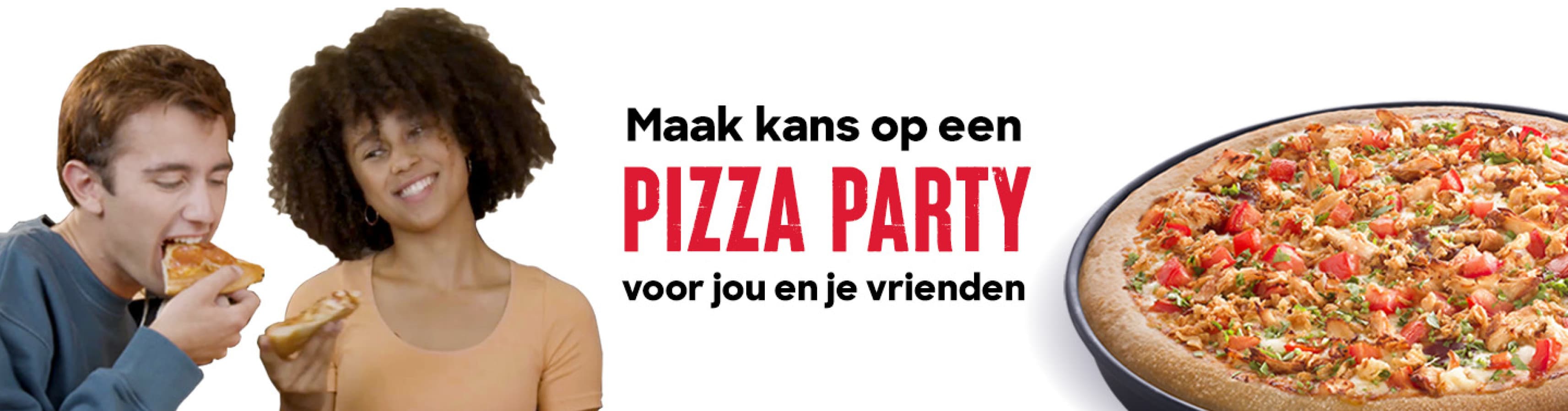 Win jouw pizza party bij Pizza Hut